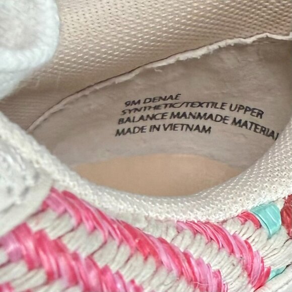 Dolce Vita Women's Pink Woven Denae Fashion Sneakers, Size 9‎ - Picture 7 of 8